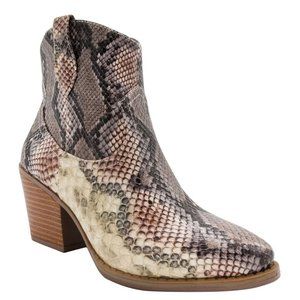 NIB Snake Print Bootie
